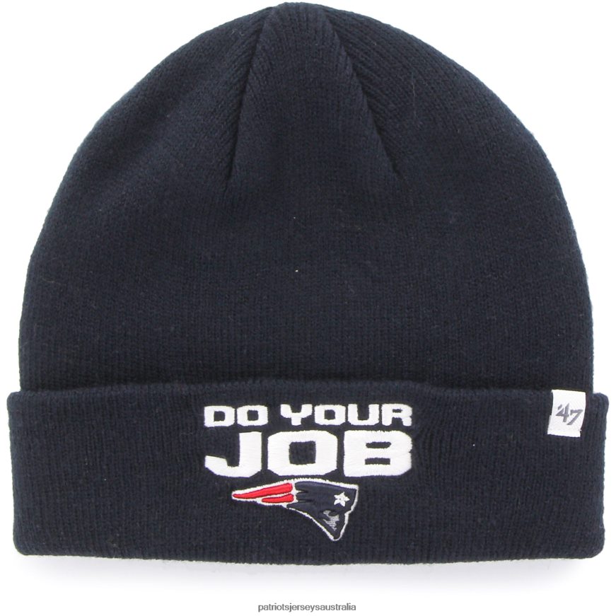 Kids 47 Navy Basic Cuffed Knit Hat ZZ06V23008 Patriots Jersey Accessories