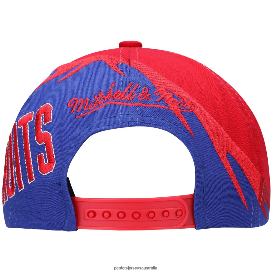Kids Mitchell & Ness Red/Royal Spiral Snapback Hat ZZ06V22976 Patriots Jersey Accessories