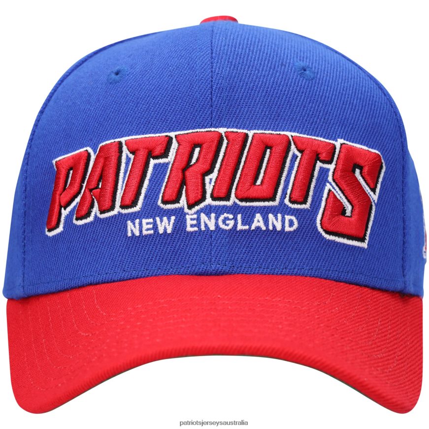 Kids Mitchell & Ness Royal/Red Shredder Adjustable Hat ZZ06V22972 Patriots Jersey Accessories