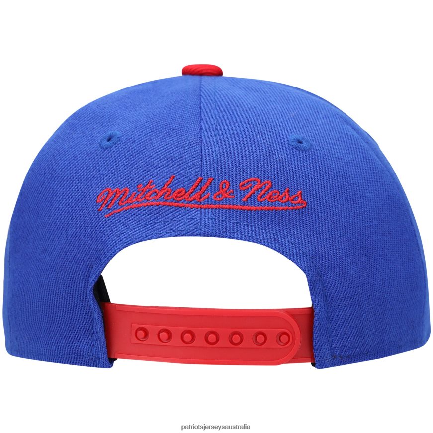 Kids Mitchell & Ness Royal/Red Shredder Adjustable Hat ZZ06V22972 Patriots Jersey Accessories