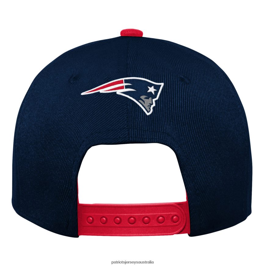 Kids Navy On Trend Precurved A-Frame Snapback Hat ZZ06V22999 Patriots Jersey Accessories