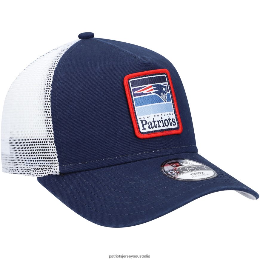 Kids New Era Navy/White Gradient Trucker 9FORTY Snapback Hat ZZ06V22997 Patriots Jersey Accessories