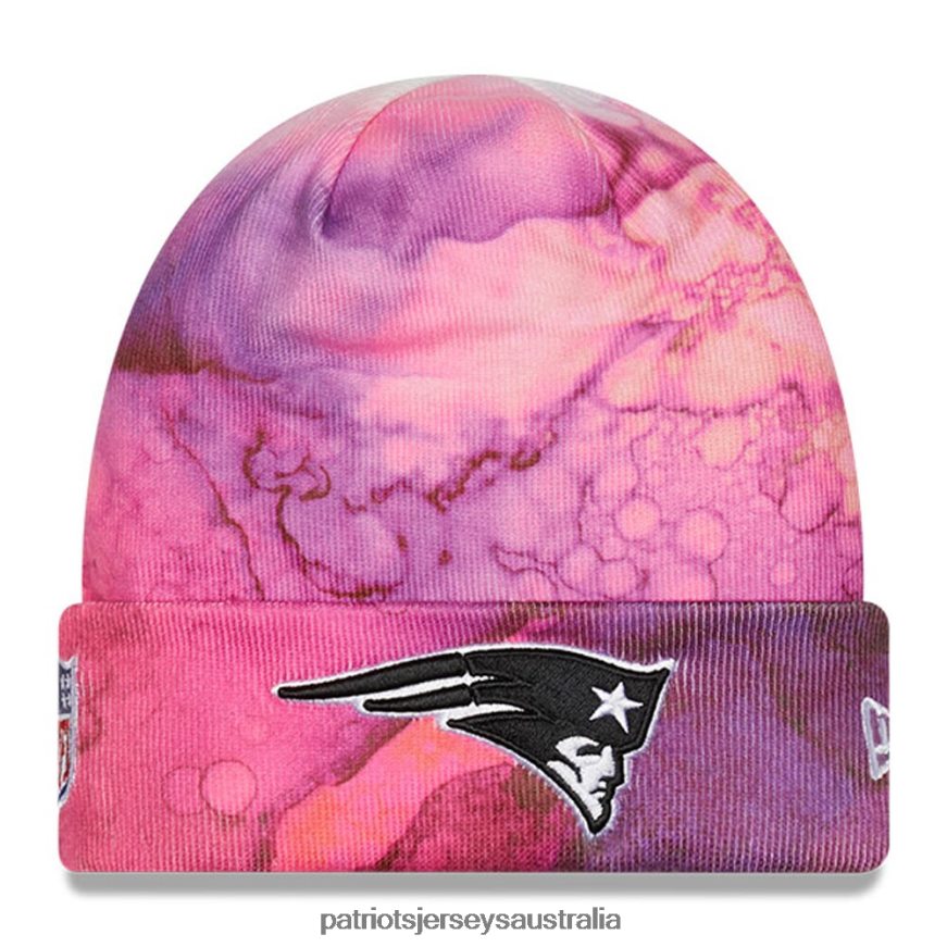 Kids New Era Pink 2022 NFL Crucial Catch Knit Hat ZZ06V22991 Patriots Jersey Accessories