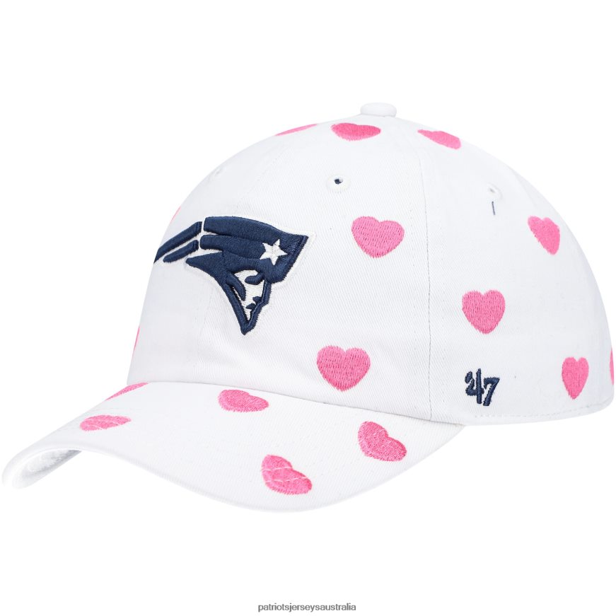 Kids Toddler Girls '47 White Surprise Clean Up Adjustable Hat ZZ06V22961 Patriots Jersey Accessories
