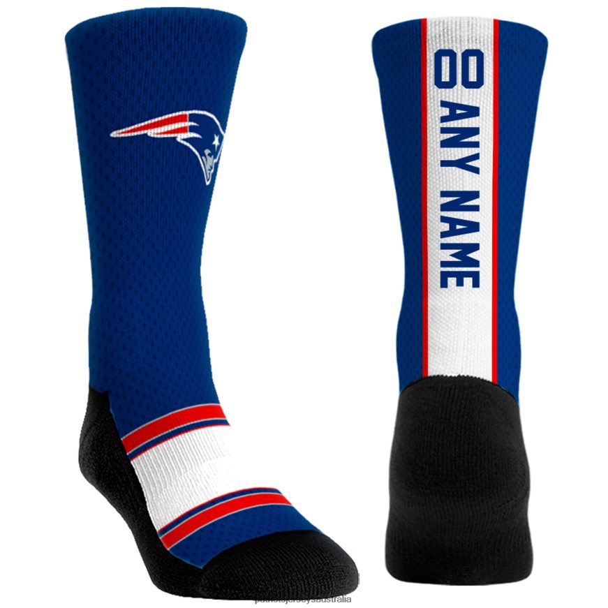 Kids Rock Em Socks Custom Jersey Crew Socks ZZ06V22907 Patriots Jersey Accessories