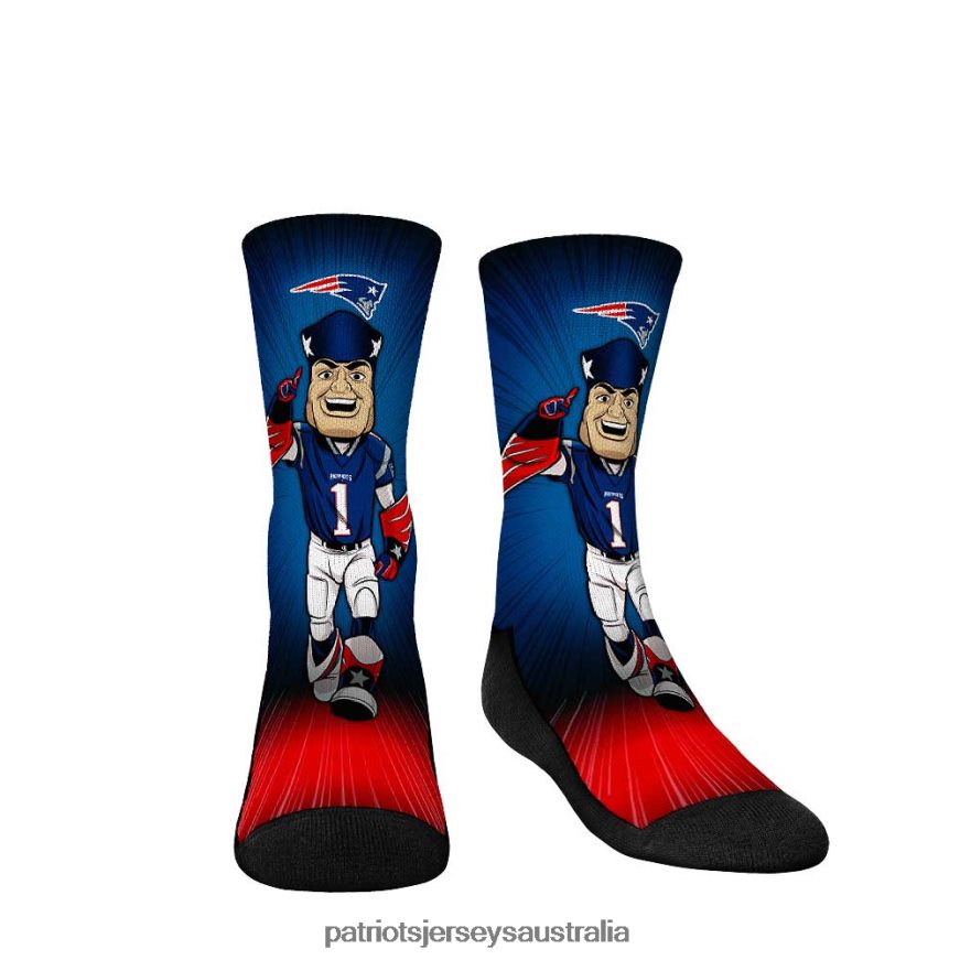 Kids Rock Em Socks Mascot Pump Up Crew Socks ZZ06V22917 Patriots Jersey Accessories