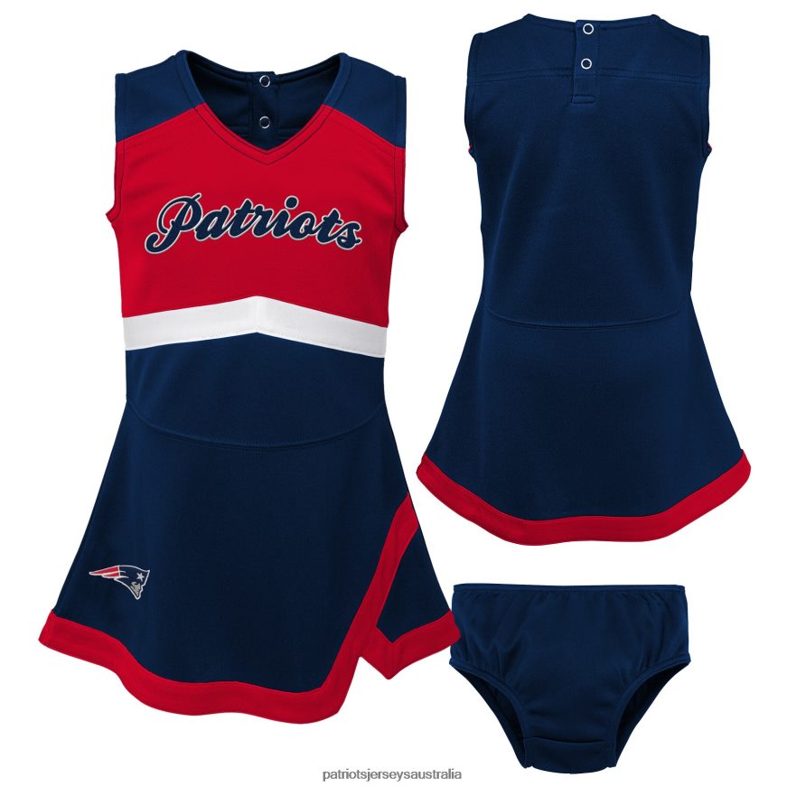 Kids Girls Infant Navy/Red Cheer Captain Jumper Dress ZZ06V22937 Patriots Jersey Clothing