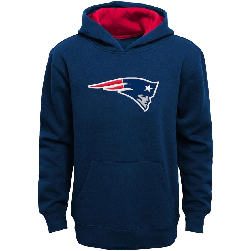 Kids Navy Fan Gear Prime Pullover Hoodie ZZ06V23022 Patriots Jersey Clothing