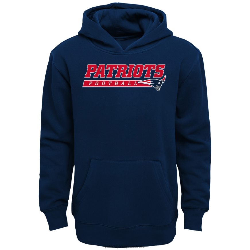 Kids Navy Take the Lead Pullover Hoodie ZZ06V23031 Patriots Jersey Clothing