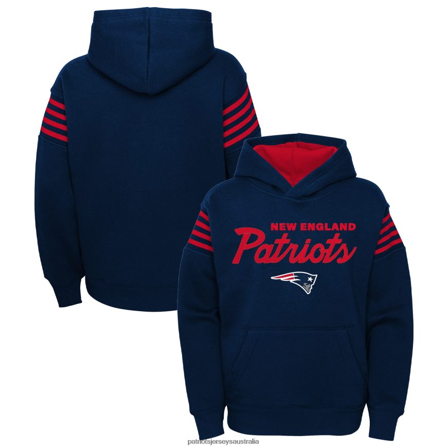 Kids Navy The Champ Is Here Pullover Hoodie ZZ06V23032 Patriots Jersey Clothing