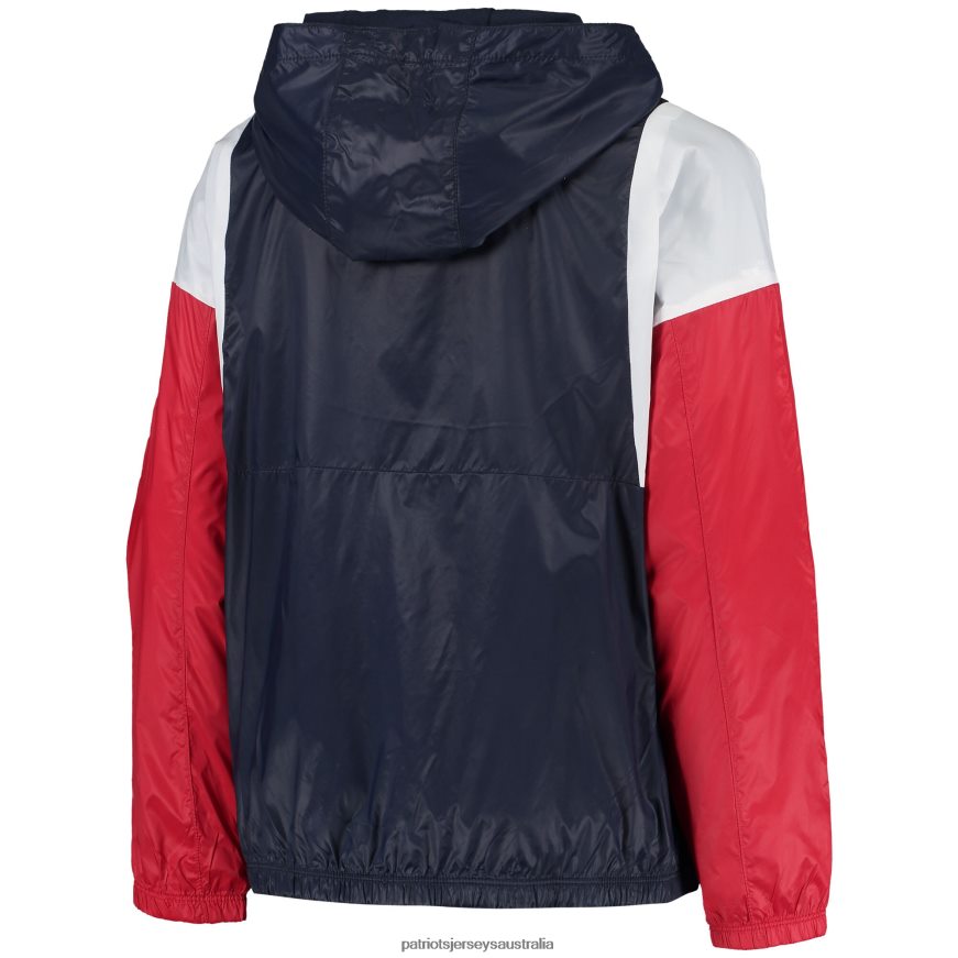 Kids Navy Two Man Rush Full-Zip Windbreaker Jacket ZZ06V23040 Patriots Jersey Clothing