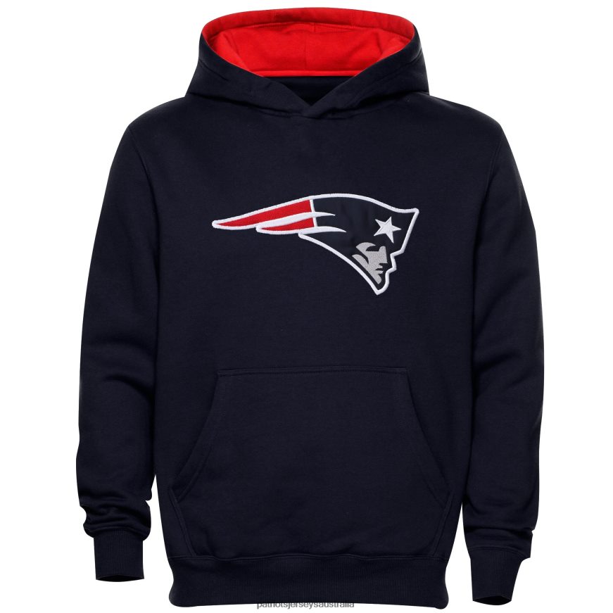 Kids Preschool Fan Gear Primary Logo Pullover Hoodie - Navy Blue ZZ06V23033 Patriots Jersey Clothing