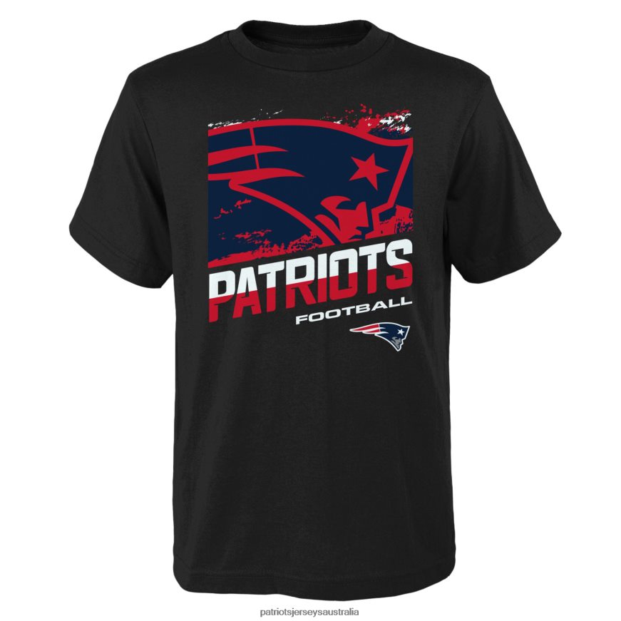Kids Black Rowdy T-Shirt ZZ06V23101 Patriots Jersey Clothing