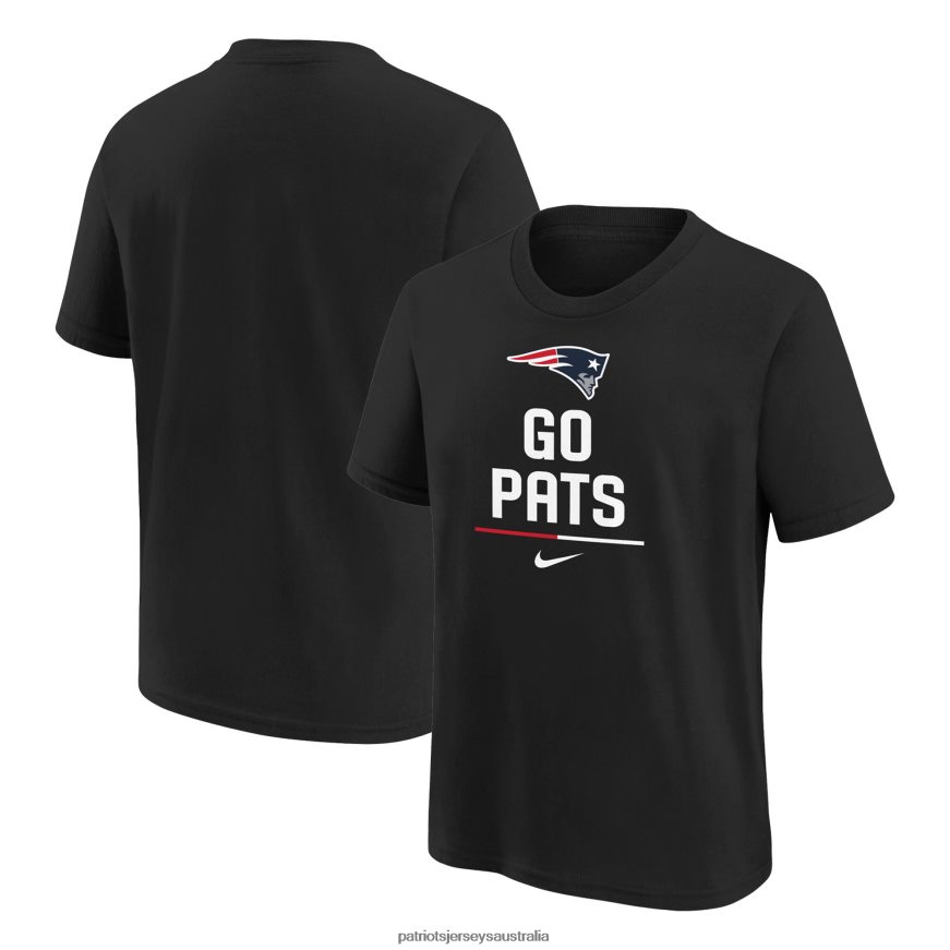 Kids Nike Black Team Slogan T-Shirt ZZ06V23124 Patriots Jersey Clothing