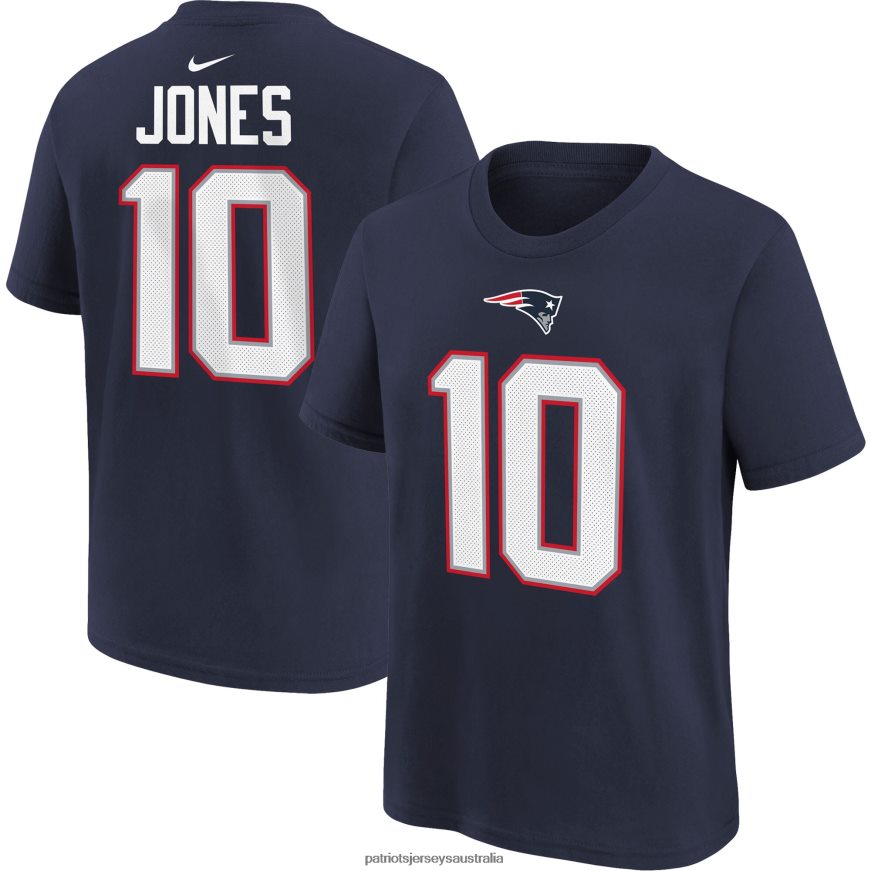 Kids Nike Mac Jones Navy Team Player Name & Number T-Shirt ZZ06V23119 Patriots Jersey Clothing