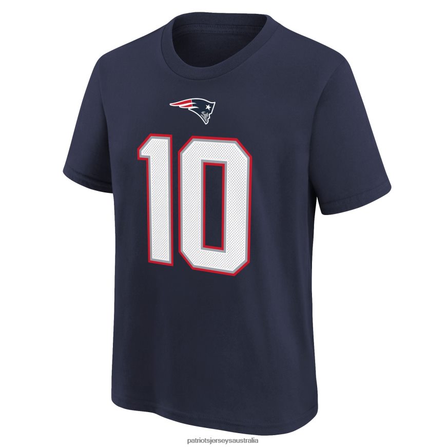 Kids Nike Mac Jones Navy Team Player Name & Number T-Shirt ZZ06V23119 Patriots Jersey Clothing