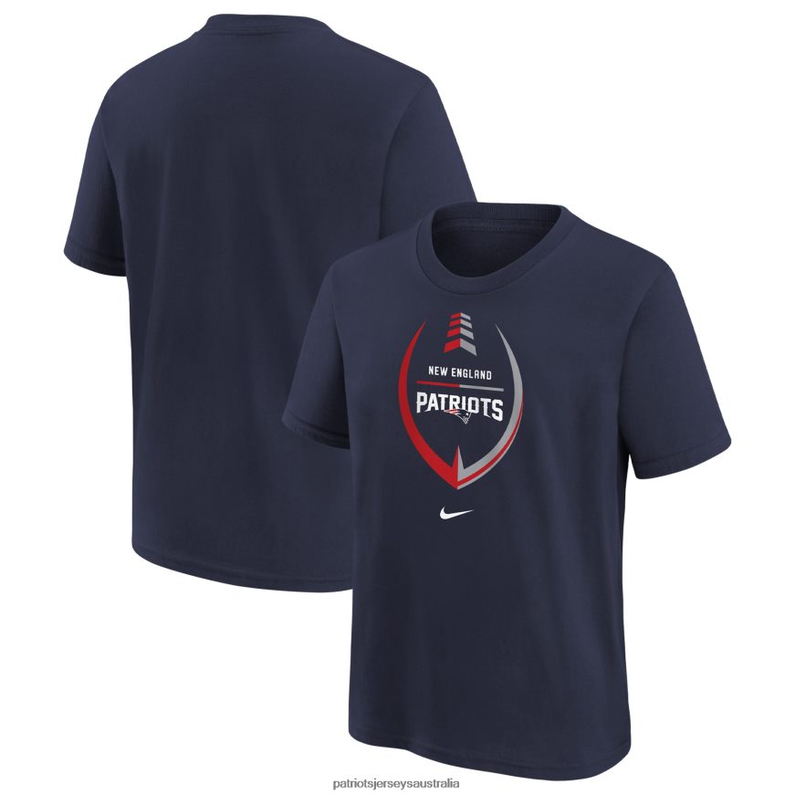 Kids Nike Navy Icon Football T-Shirt ZZ06V23115 Patriots Jersey Clothing