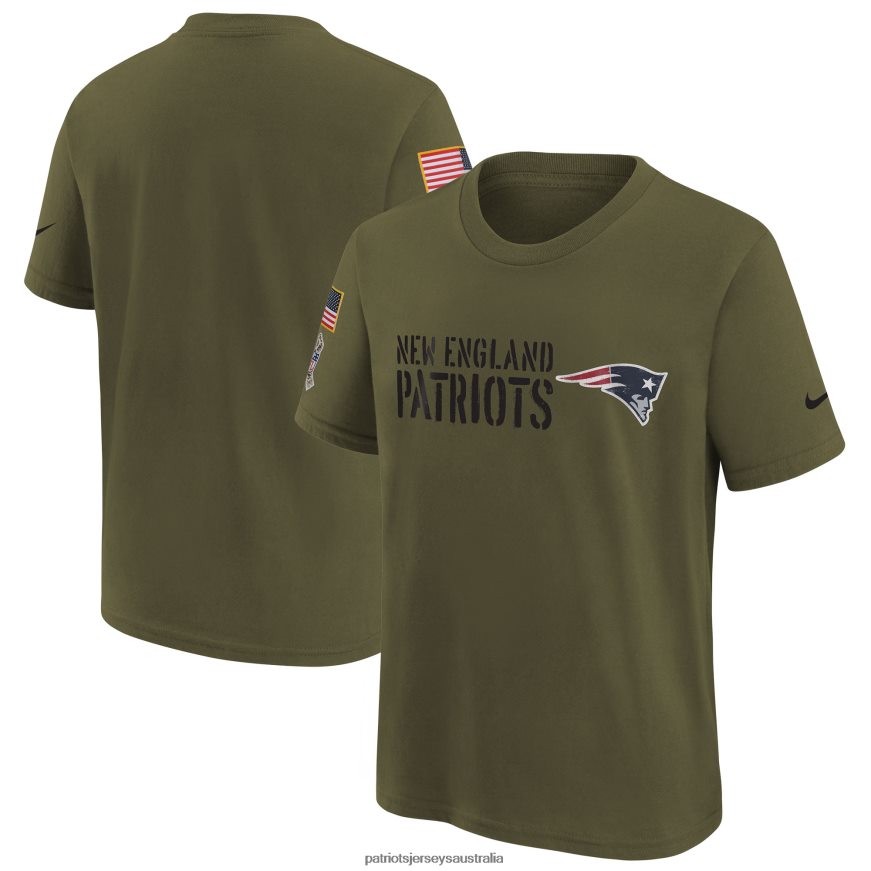 Kids Nike Olive 2022 Salute To Service Legend T-Shirt ZZ06V23126 Patriots Jersey Clothing