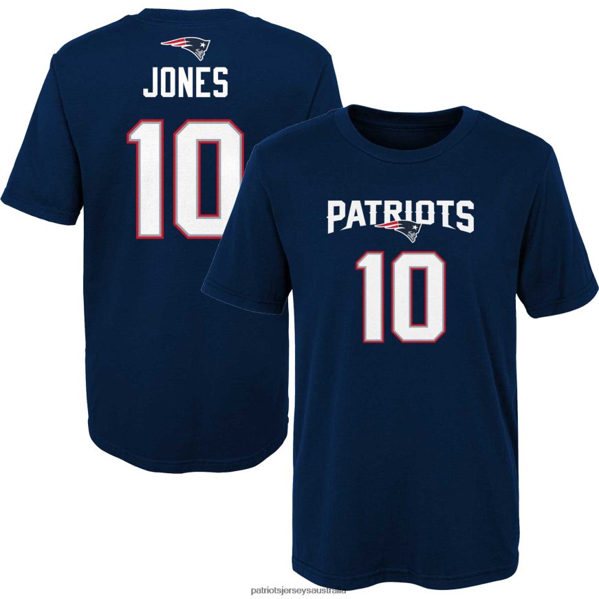 Kids Preschool Mac Jones Navy Mainliner Player Name & Number T-Shirt ZZ06V23110 Patriots Jersey Clothing