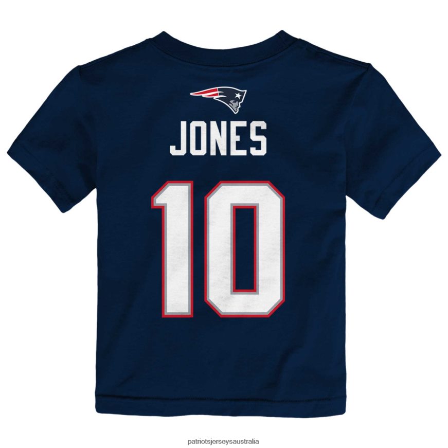 Kids Toddler Mac Jones Navy Mainliner Player Name & Number T-Shirt ZZ06V23105 Patriots Jersey Clothing