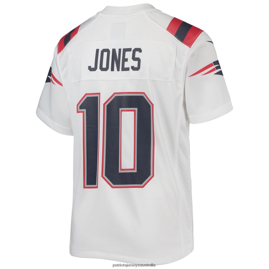 Kids Nike Mac Jones White Game Jersey ZZ06V23054 Patriots Jersey Clothing