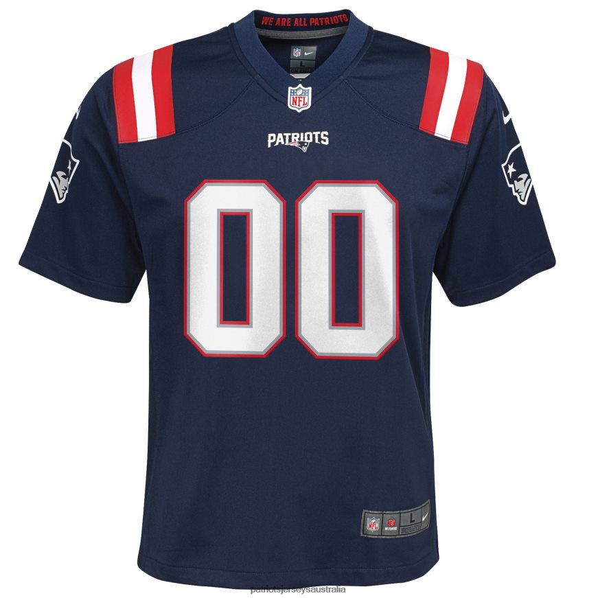 Kids Nike Navy Custom Game Jersey ZZ06V23044 Patriots Jersey Clothing