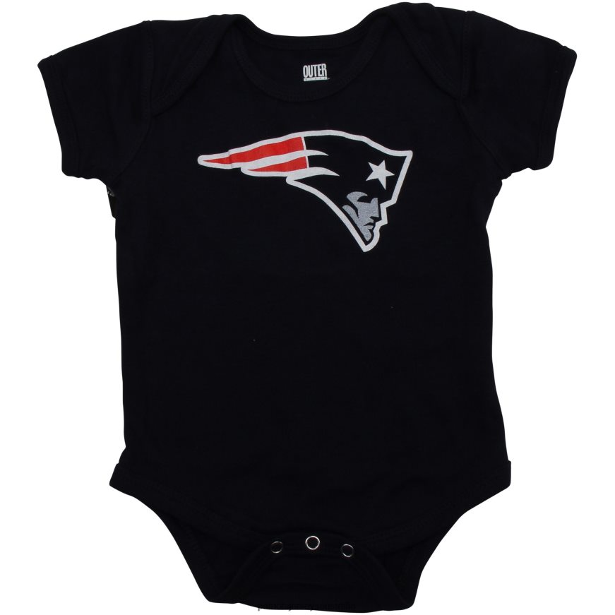 Kids Newborn Navy Team Logo Bodysuit ZZ06V23067 Patriots Jersey Clothing