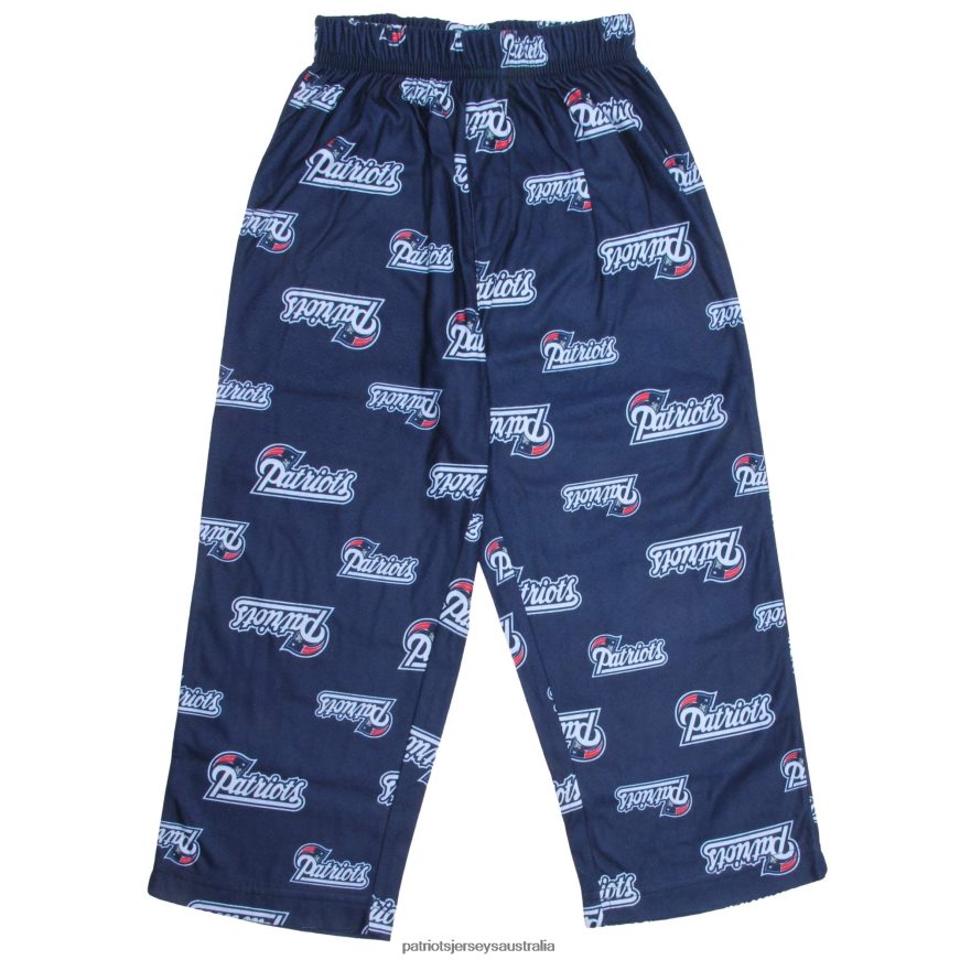 Kids Preschool Navy Blue Allover Logo Printed Pants ZZ06V23089 Patriots Jersey Clothing