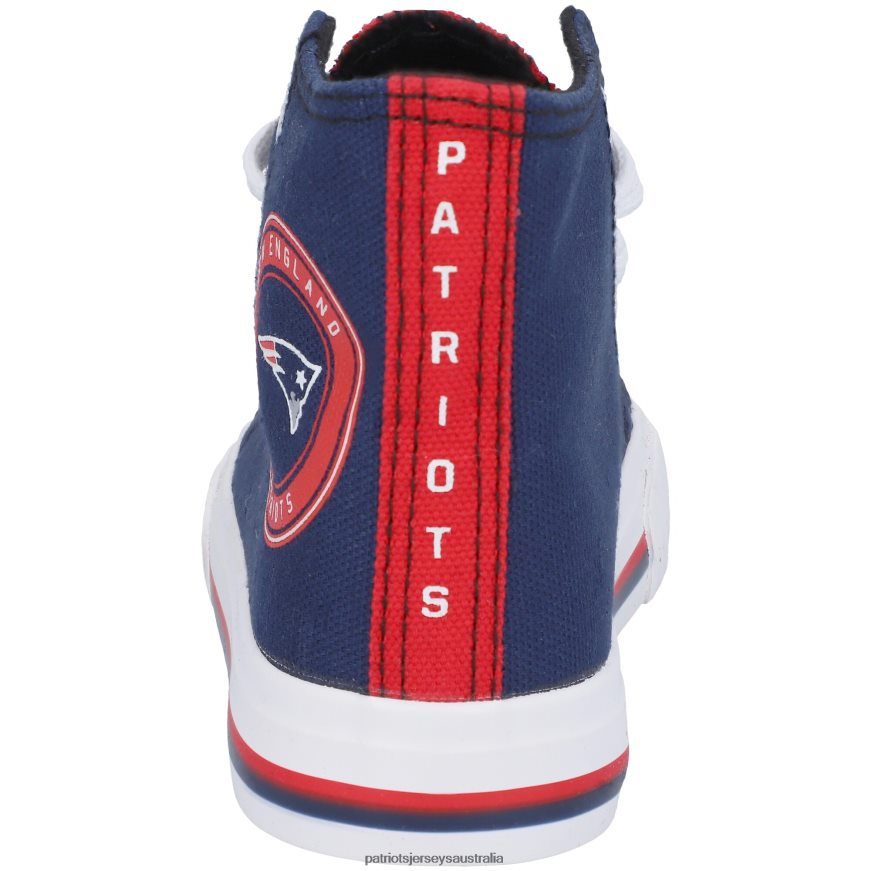 Kids FOCO High Top Canvas Shoe ZZ06V22945 Patriots Jersey Footwear