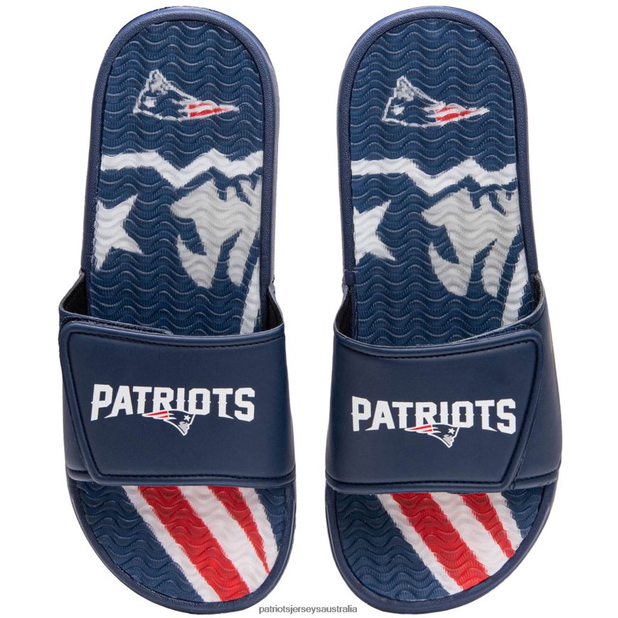 Kids FOCO Gel Slide Sandals ZZ06V22946 Patriots Jersey Footwear