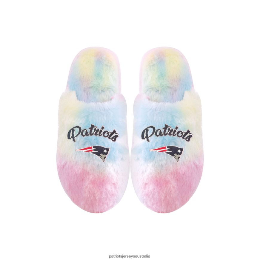 Kids FOCO Rainbow Script Slippers ZZ06V22953 Patriots Jersey Footwear