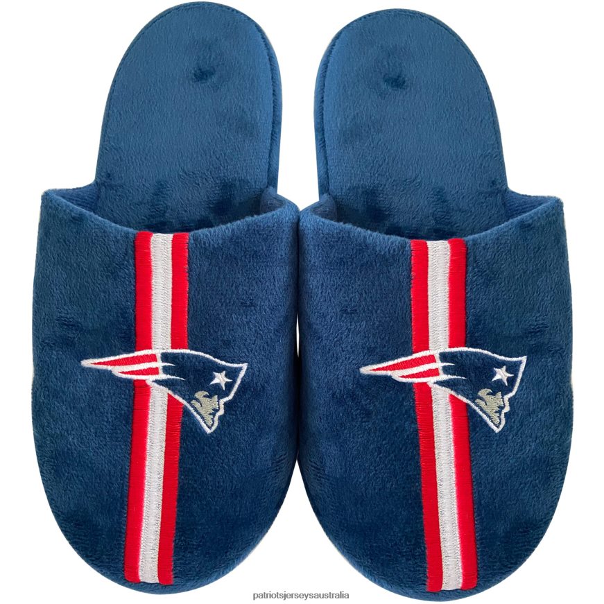 Kids FOCO Team Stripe Slippers ZZ06V22951 Patriots Jersey Footwear