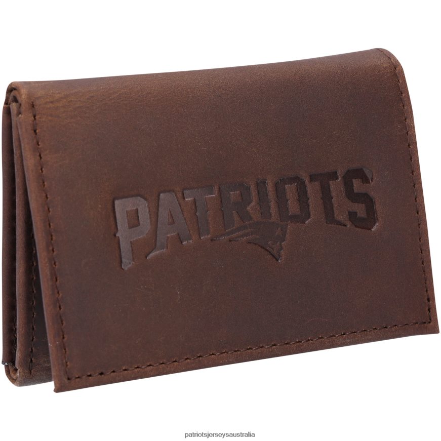 Men Leather Team Tri-Fold Wallet ZZ06V21 Patriots Jersey Accessories
