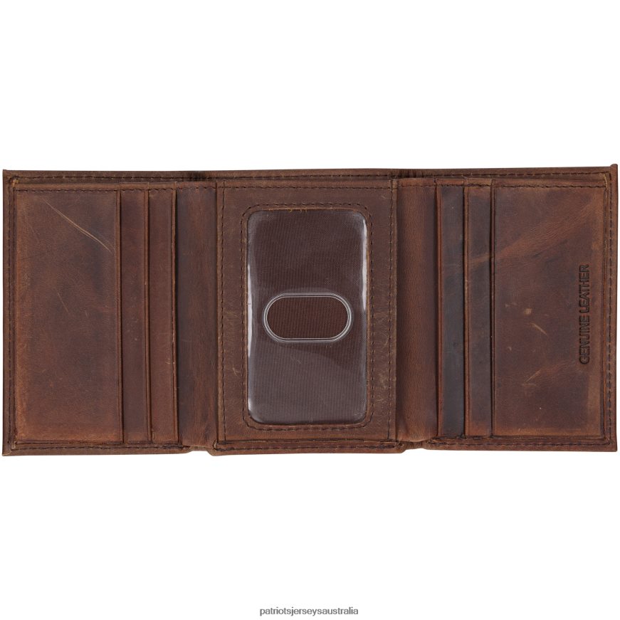 Men Leather Team Tri-Fold Wallet ZZ06V21 Patriots Jersey Accessories