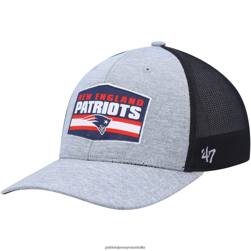 Men 47 Heathered Gray/Navy Motivator Flex Hat ZZ06V2286 Patriots Jersey Accessories