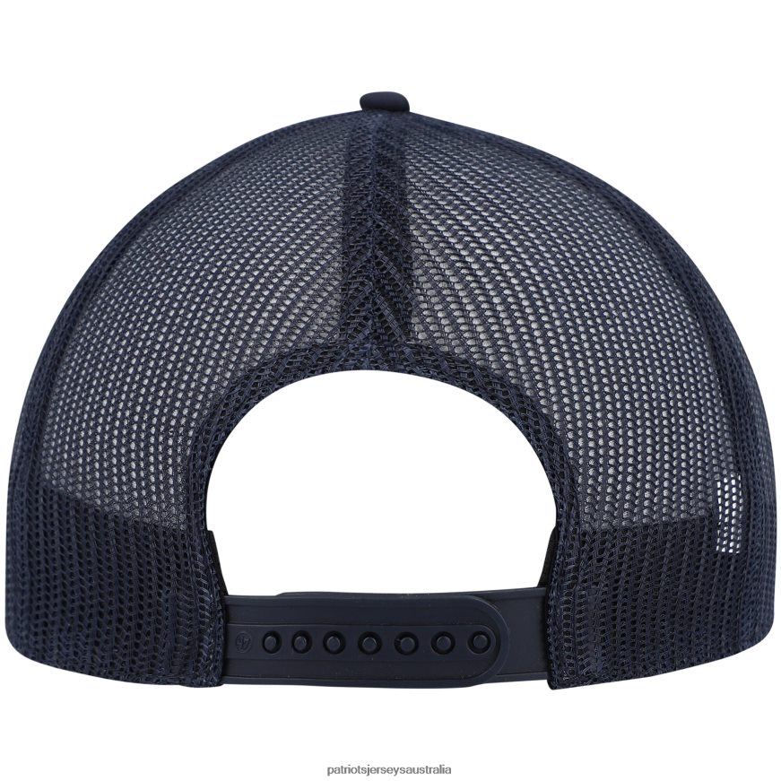 Men 47 Navy Cumberland Trucker Snapback Hat ZZ06V2403 Patriots Jersey Accessories