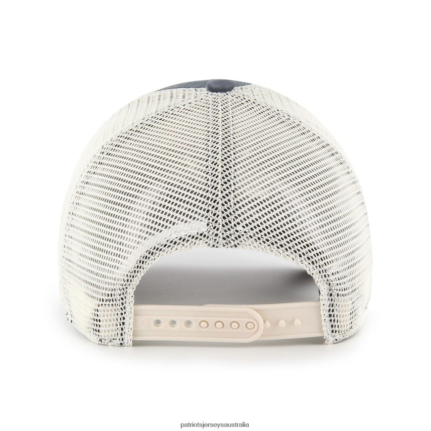 Men 47 Navy/White Interlude MVP Trucker Snapback Hat ZZ06V2296 Patriots Jersey Accessories