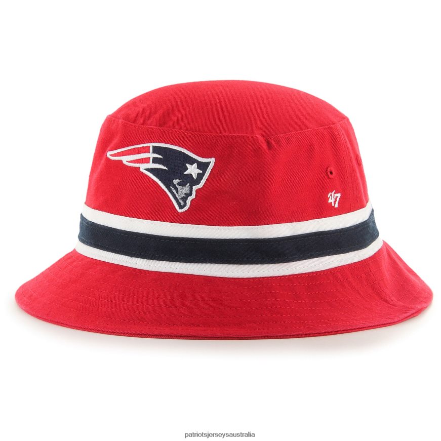 Men 47 Red Striped Bucket Hat ZZ06V2190 Patriots Jersey Accessories