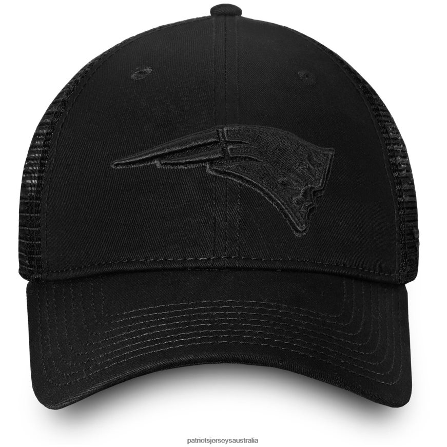 Men Fanatics Branded Black Fundamental Tonal Trucker Unstructured Adjustable Hat ZZ06V2275 Patriots Jersey Accessories