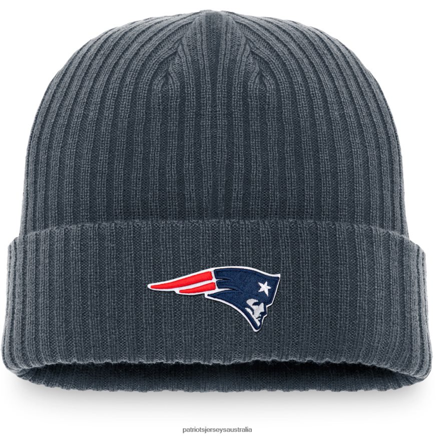 Men Fanatics Branded Charcoal Dark Shadow Cuffed Knit Hat ZZ06V2402 Patriots Jersey Accessories
