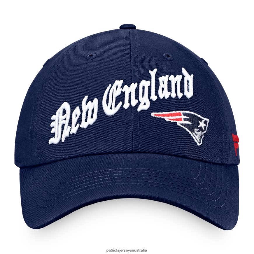Men Fanatics Branded Navy Old English Adjustable Hat ZZ06V2381 Patriots Jersey Accessories
