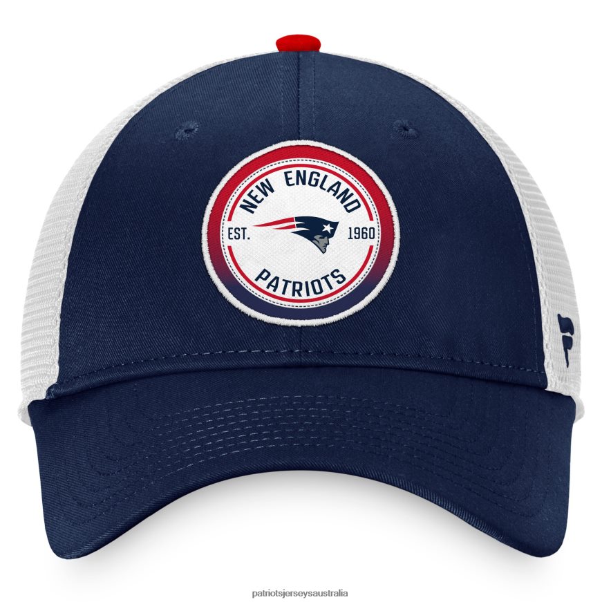 Men Fanatics Branded Navy/White Iconic Gradient Trucker Snapback Hat ZZ06V2340 Patriots Jersey Accessories