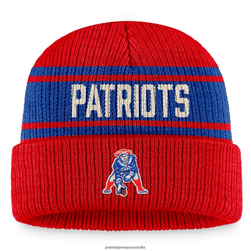 Men Fanatics Branded Red True Classic Retro Cuffed Knit Hat ZZ06V2344 Patriots Jersey Accessories