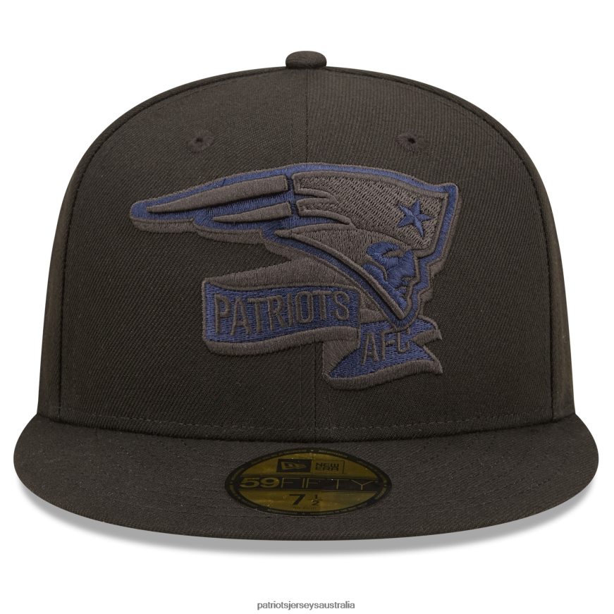 Men New Era Black 2022 Sideline 59FIFTY Pop Fitted Hat ZZ06V2294 Patriots Jersey Accessories