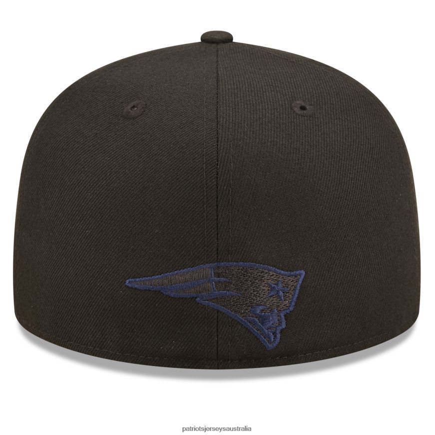 Men New Era Black 2022 Sideline 59FIFTY Pop Fitted Hat ZZ06V2294 Patriots Jersey Accessories