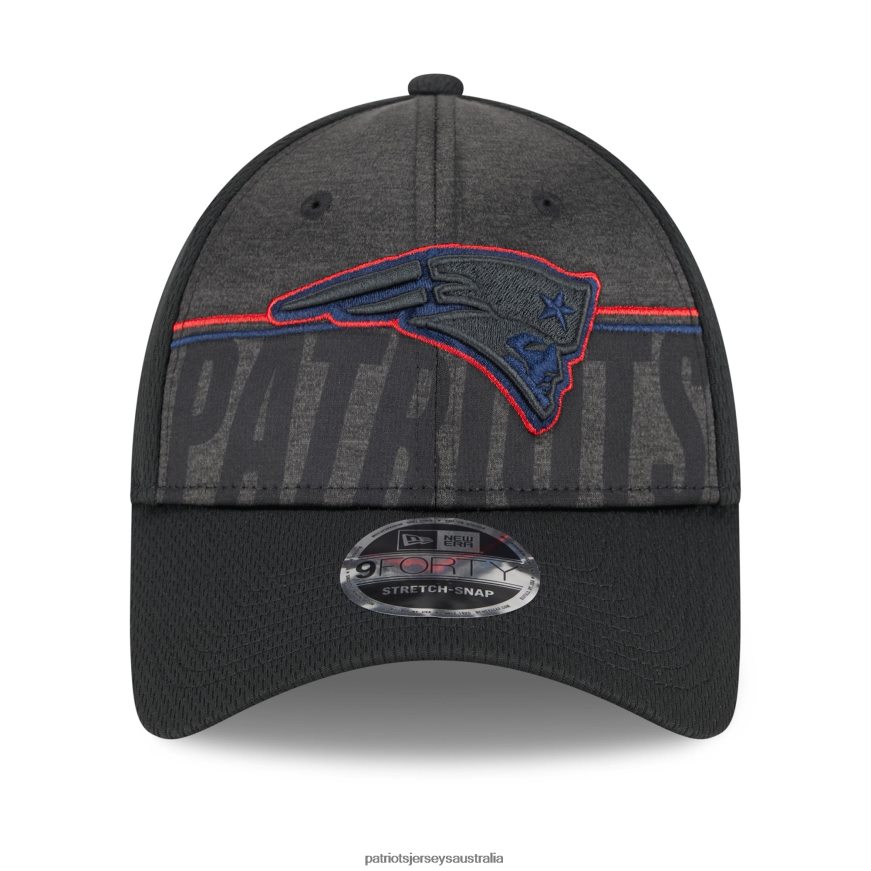Men New Era Black 2023 NFL Training Camp Team Colorway 9FORTY Adjustable Hat ZZ06V2292 Patriots Jersey Accessories