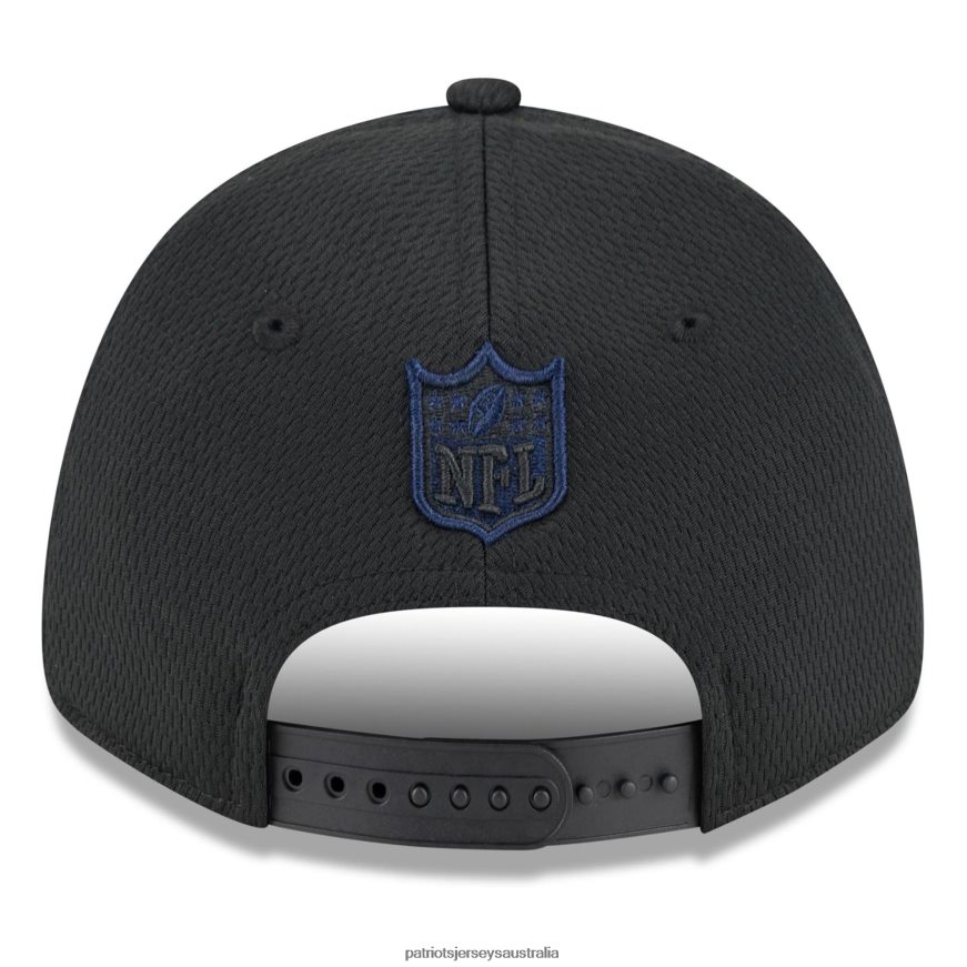 Men New Era Black 2023 NFL Training Camp Team Colorway 9FORTY Adjustable Hat ZZ06V2292 Patriots Jersey Accessories