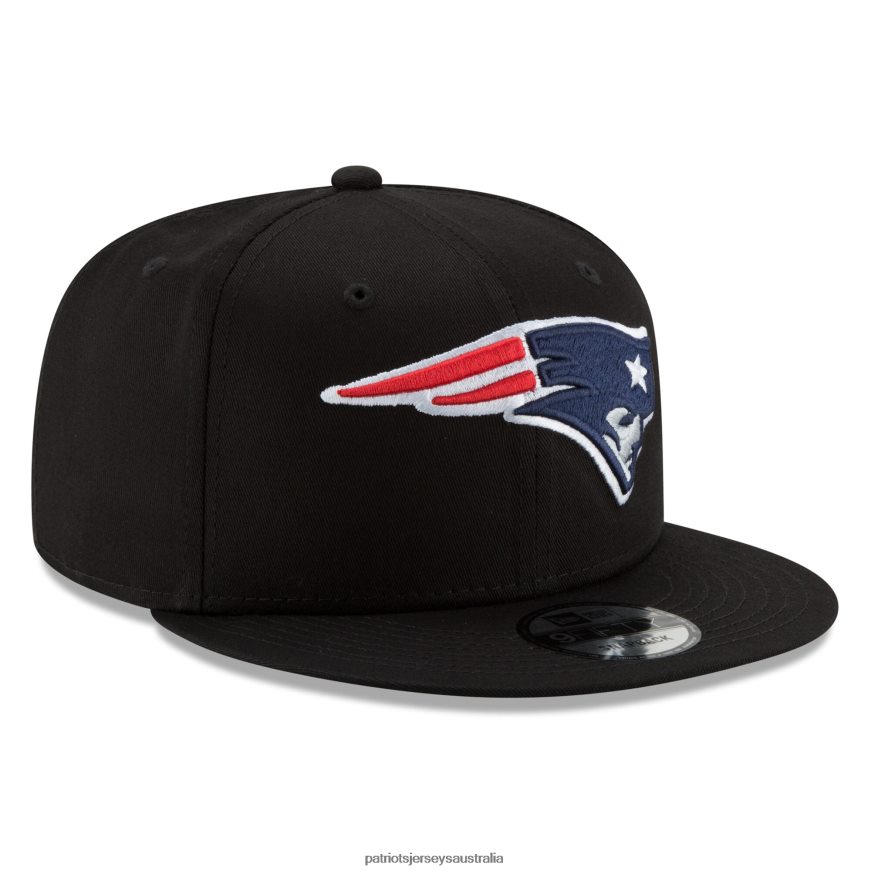 Men New Era Black Basic 9FIFTY Adjustable Snapback Hat ZZ06V2195 Patriots Jersey Accessories