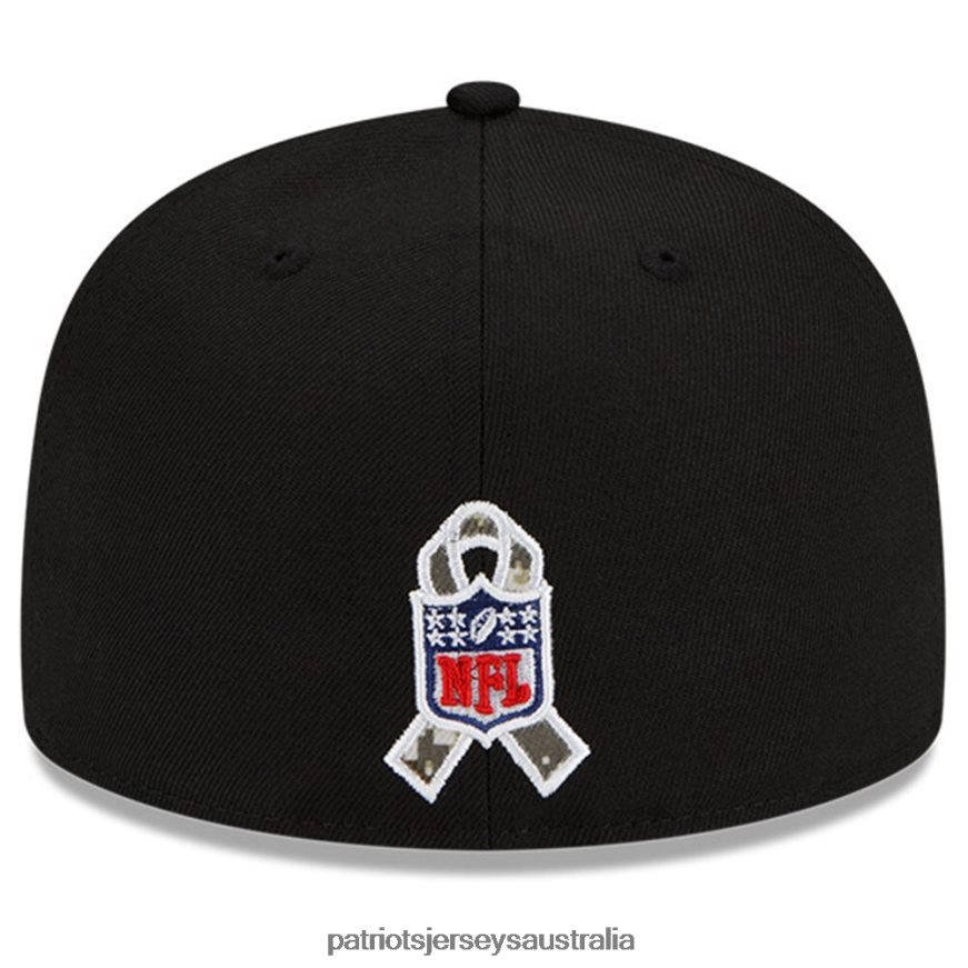 Men New Era Black/Camo 2021 Salute To Service 59FIFTY Fitted Hat ZZ06V2367 Patriots Jersey Accessories