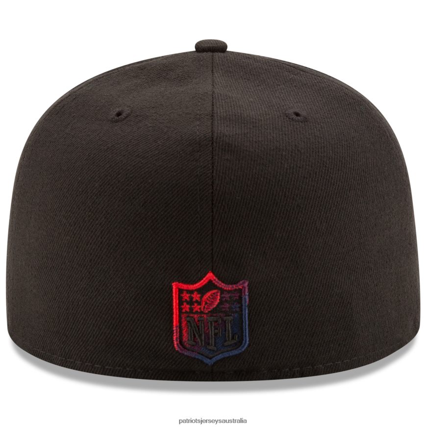 Men New Era Black Color Dim 59FIFTY Fitted Hat ZZ06V2132 Patriots Jersey Accessories
